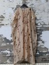 INTO THE EAST 25 Autumn/Winter Silk Hemp Flower Shadow Dress ITE-E1DGSS011KT21DS-QKQ Light Khaki